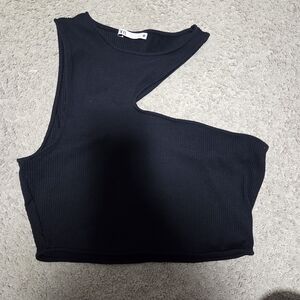 Zara Black Cutout Crop Top